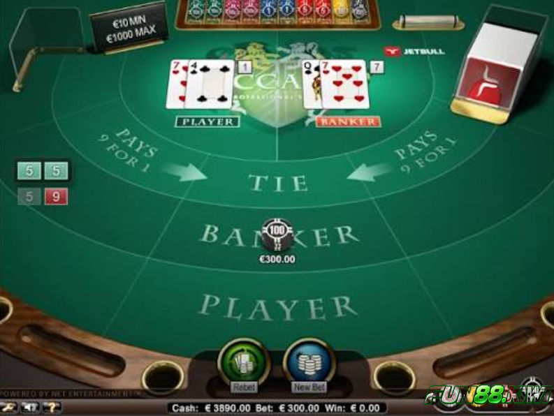 Tìm hiểu về những cửa cược có trong Baccarat Fun88 