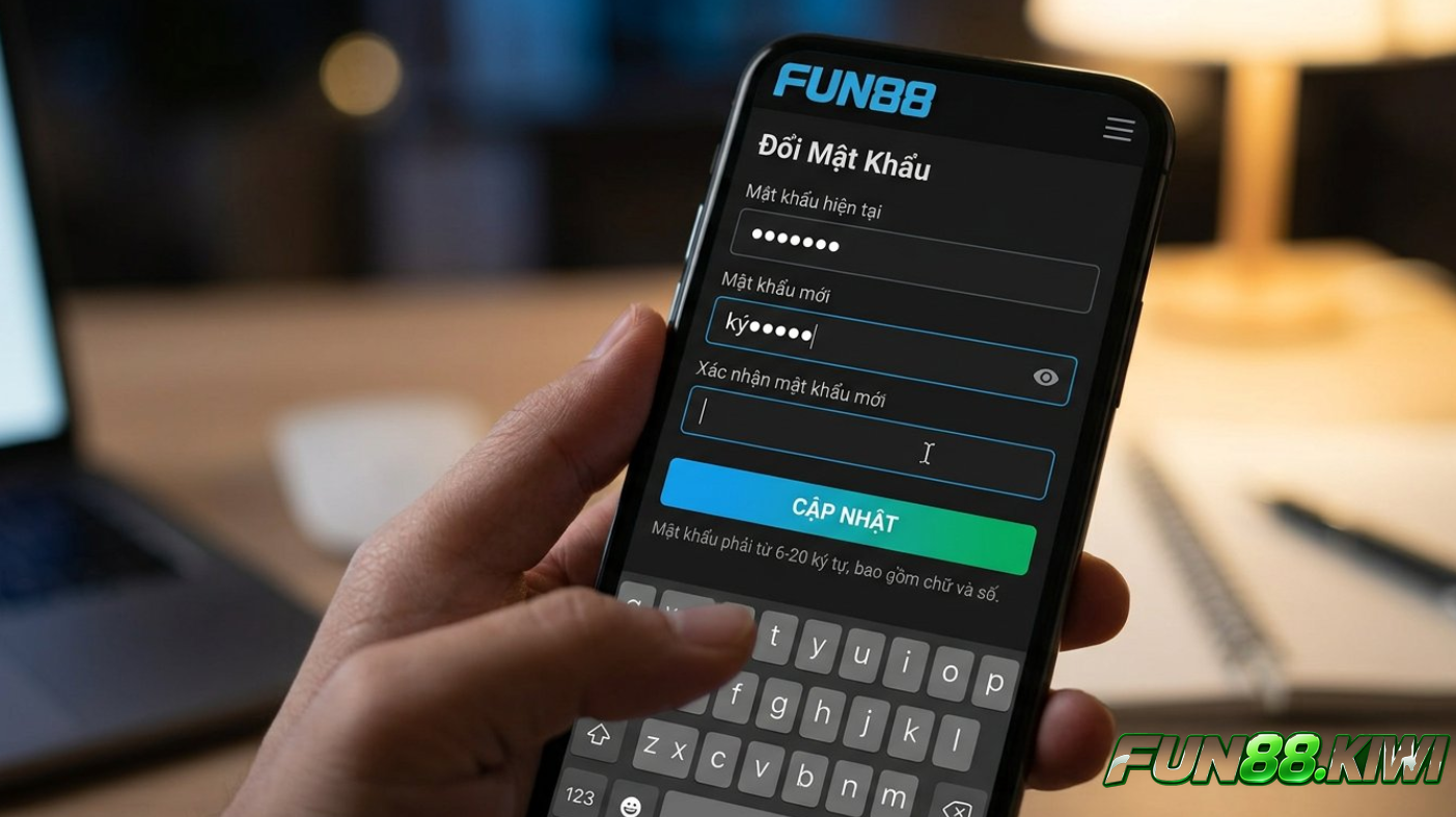 Khi nào người chơi cần đổi mật khẩu Fun88?