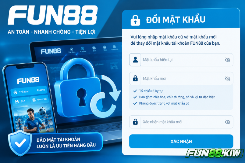 Đổi mật khẩu để đảm bảo an toàn 