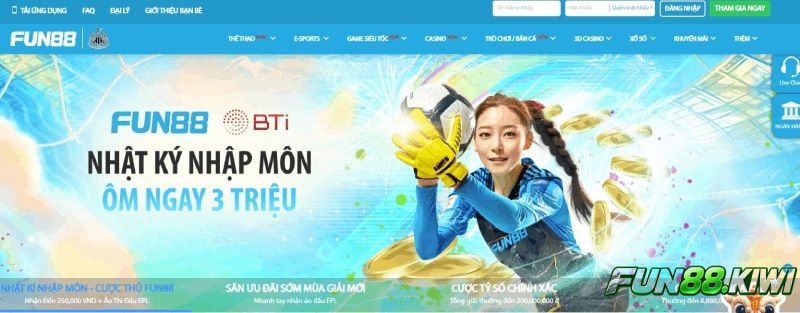 Nhà cái Fun88 Club đã phân chia lưu lượng giữa trang chính và phụ