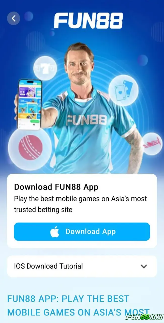 Tiến hành đăng nhập Fun88 thông qua ứng dụng