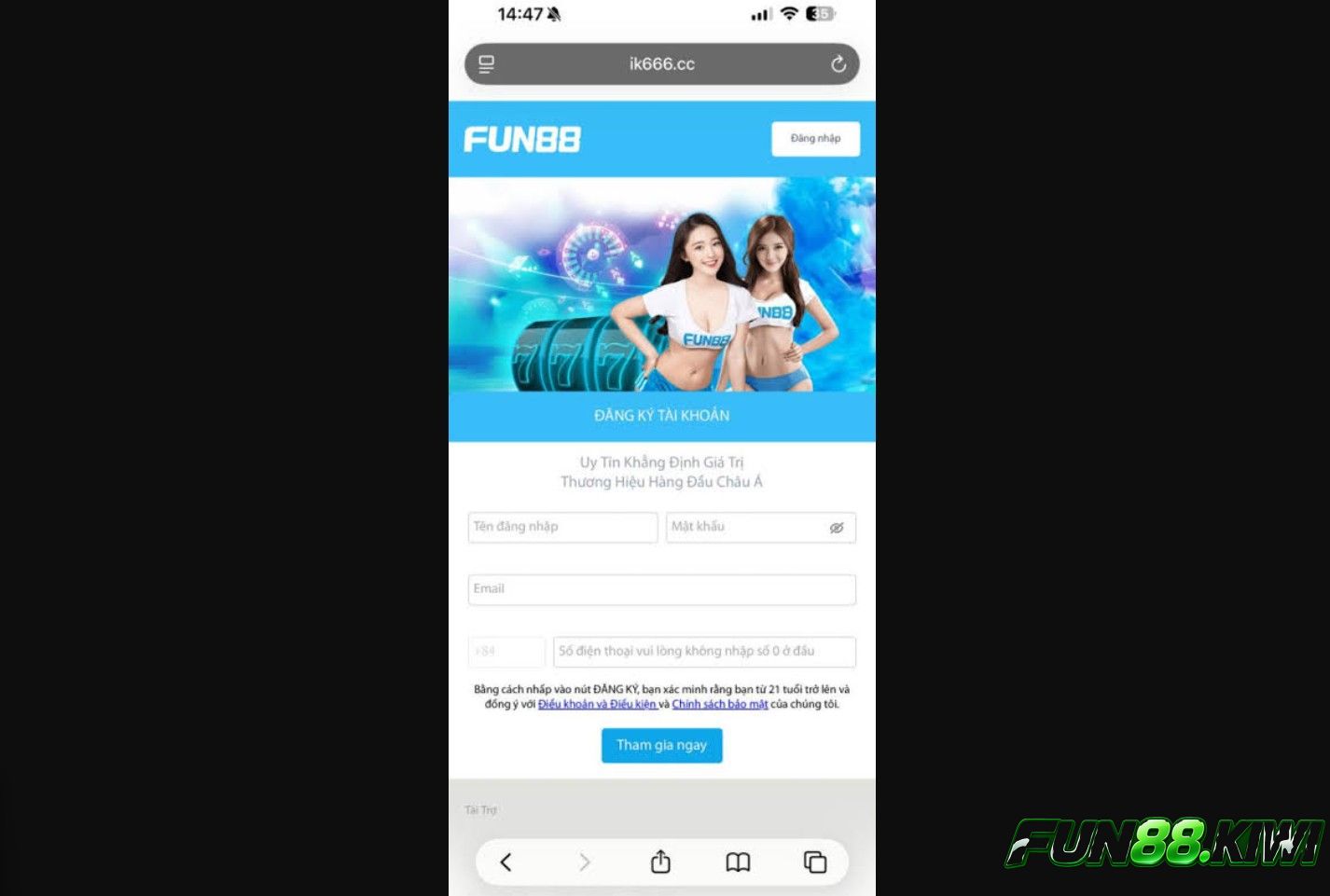 Quan sát đặc điểm của tên miền Fun88 trước khi chính thức truy cập