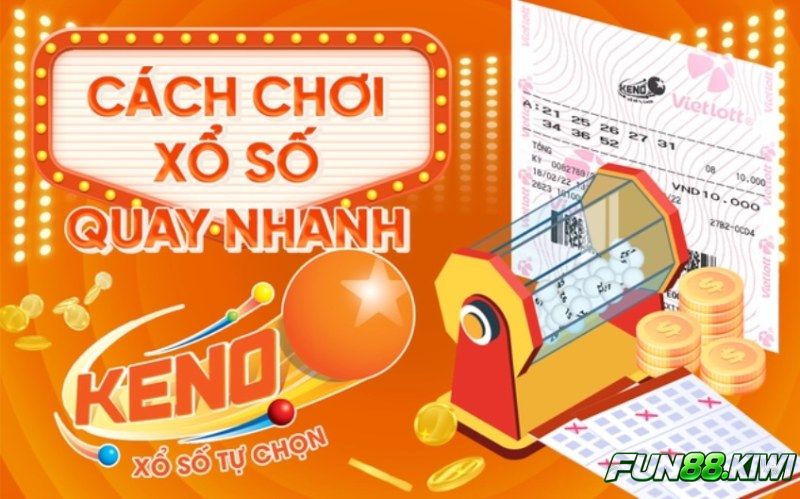 Keno Fun88 là trò chơi xổ số tự chọn khá giống bingo hay loto