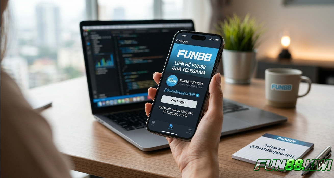 Người chơi có thể liên hệ với Fun88 thông qua Zalo hoặc telegram 