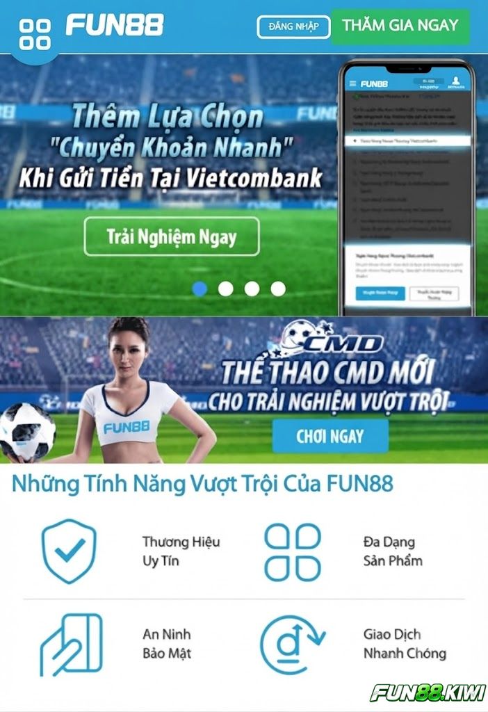 Quá trình truy cập link Fun88 khá đơn giản