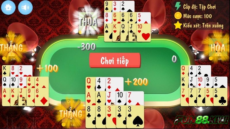Xếp bài trong mậu binh sẽ giúp người chơi gia tăng cơ hội thắng cược