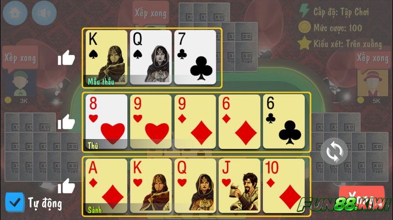 Một số mẹo chơi mậu binh Fun88 hiệu quả