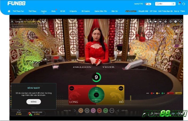 Điểm qua những loại cầu Rồng Hổ Fun88 phổ biến