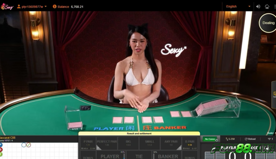 Các bàn cược Sexy Baccarat phổ biến