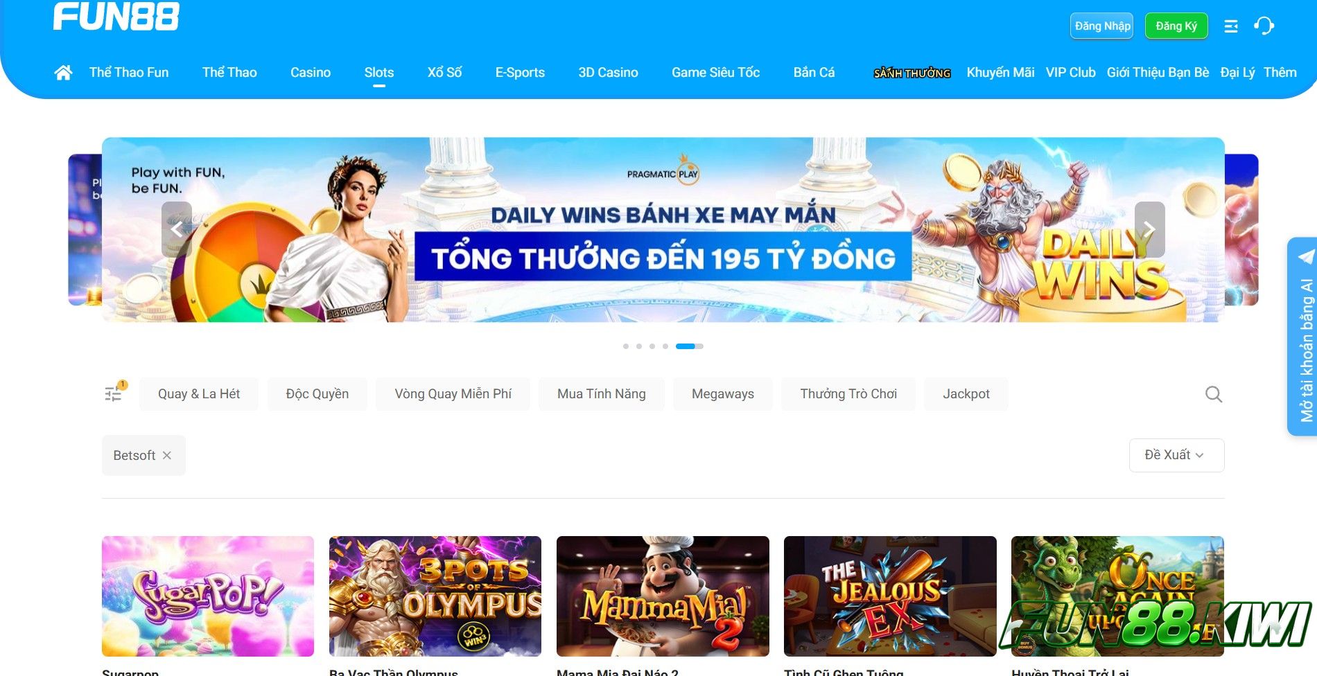 Betsoft mang đến thế giới Slot Game sống động