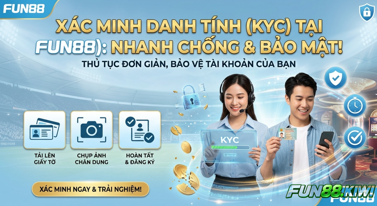 Người chơi cần xác minh tài khoản để thể hiện là một người cá cược có trách nhiệm 